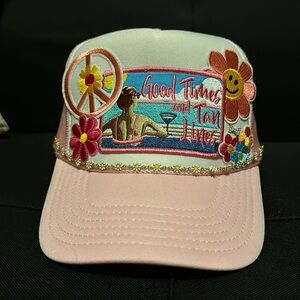 Never worn custom made trucker hat